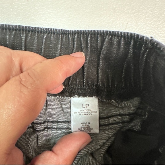 LOGO by Lori Goldstein Black Track Pants with Relaxed Fit - Picture 4 of 9